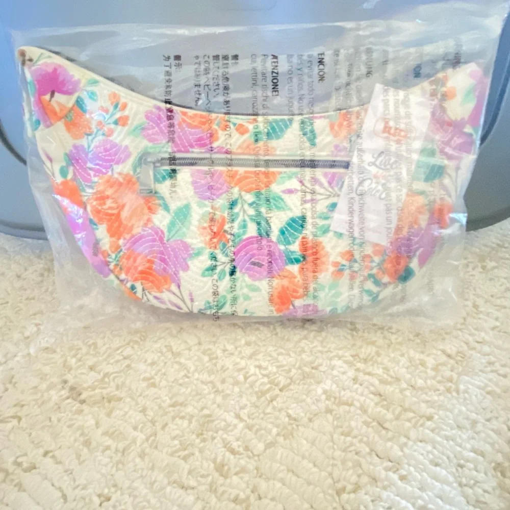 Cottage Blooms Mini Hobo Shoulder Bag - Floral